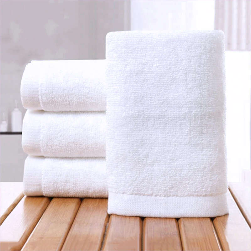 100% Cotton 35*75cm 150g Luxury Hotel Plain Weave Face Hand Bath Towel
