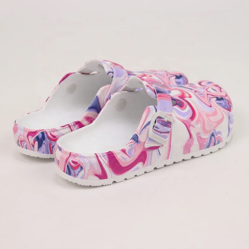 2024 Ladies Summer Medical Clogs High Quality Waterproof Nurse Shoes with Prints Custom Anti-Slippery Slippers