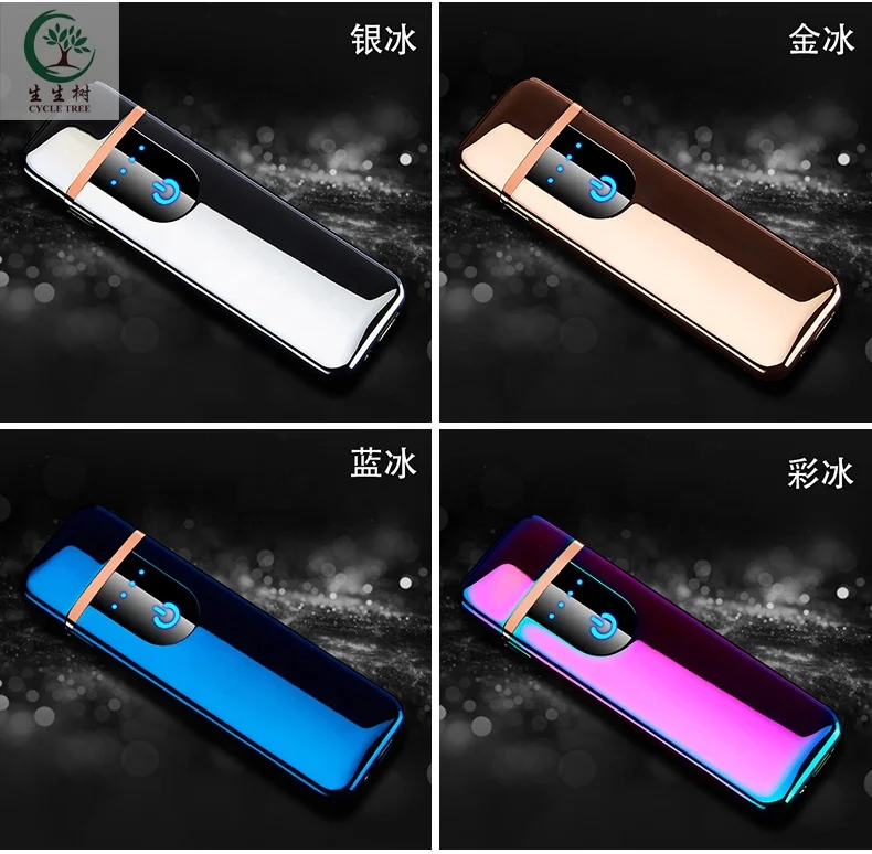 Многофункциональная Водонепроницаемая современная оптовая продажа usb перезаряжаемая металлическая зажигалка для