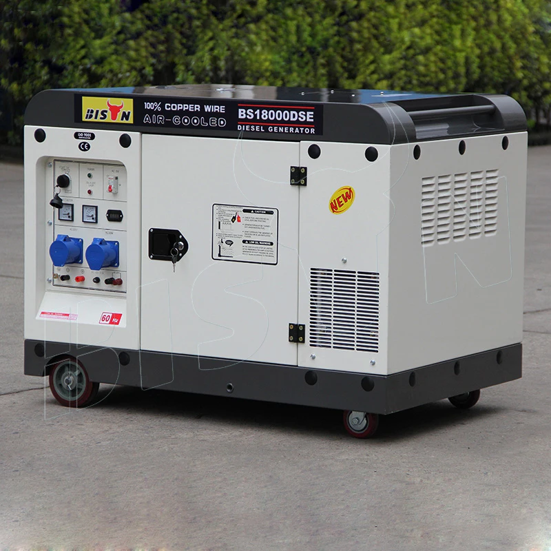 BISON 10 kva super silent electrical generator 10kw 380v 10kw 3 phase silent marine diesel generators