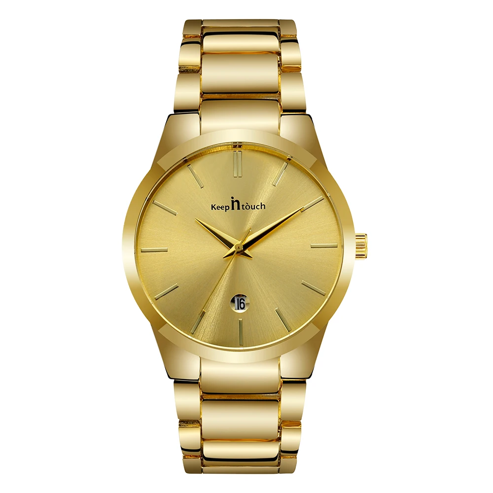 minimalist design luxury mens watches stainless steel gold wrist watch business quartz watch