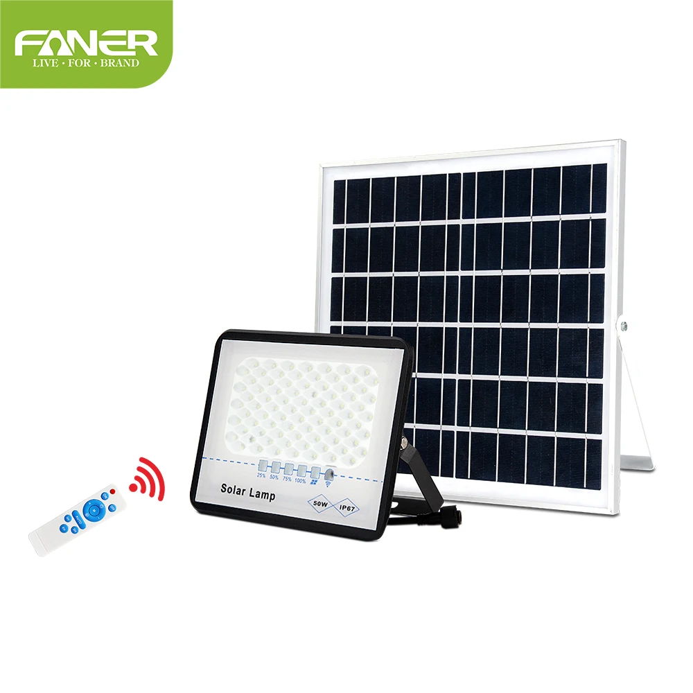 FANER BSCI CB CE high lumen output energy saving 200w 300 watt household outdoor led solar garden flood light outdoor