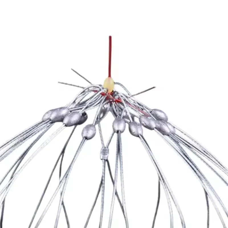 Langsheng High Quality Stainless Steel Automatic Retracting and Retracting of Crab Cage Fishing Bait Cage Sea Fishing Cage