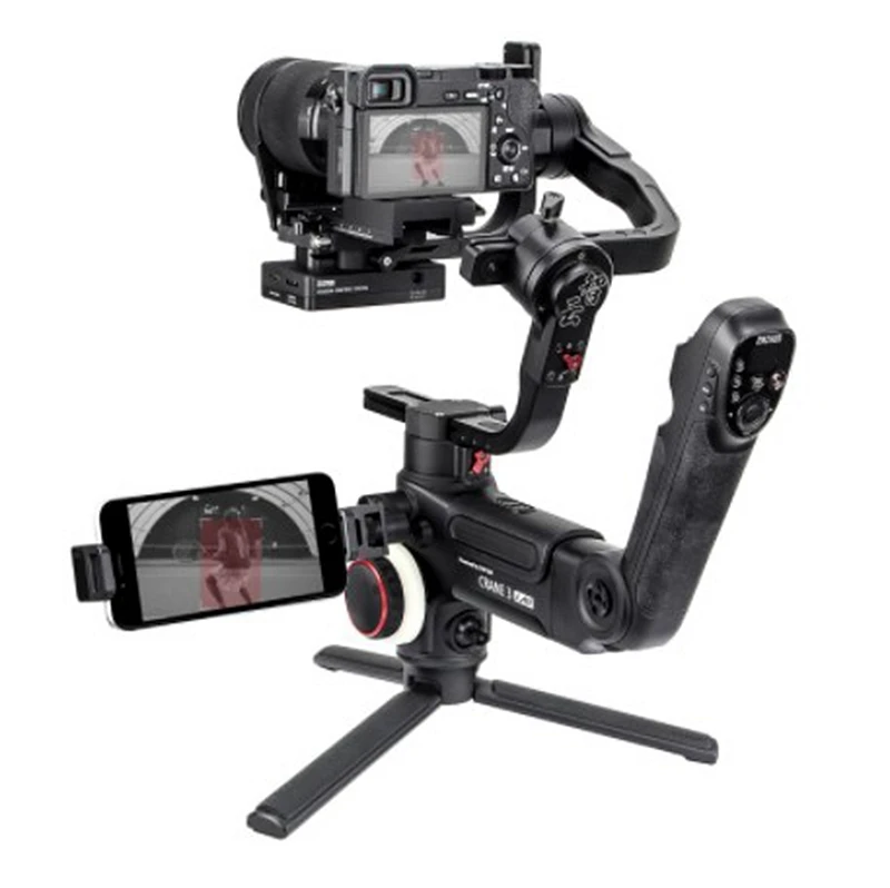  3-осевой беспроводной ручной стабилизатор Zhiyun Crane 3 Lab с сенсорным управлением для цифровой зеркальной камеры PK DJI Ronin