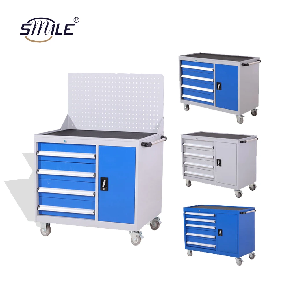 SMILE Custom Metal Toolbox Trolly Large Toolbox on Wheels