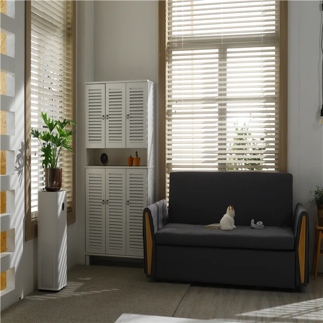 Wholesale High Quality Customized Motor Battery Natural Wooden Vertical Blinds with 89mm slats