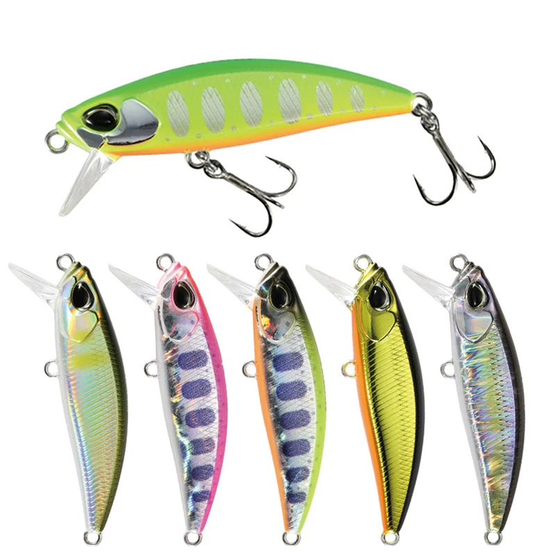 48mm 6.5G Artificial Sinking Minnow Surfer Wobbler Saltwater Hard Fishing Minnow Lure