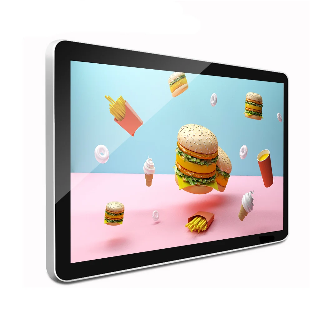 Floor Table Ultra Thin Touch Kiosk Wall Mounted Wifi Advertising Player Digital Video Display Screen