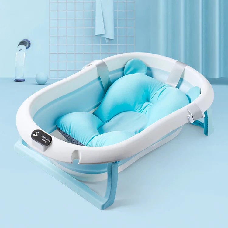 Portable Collapsible Plastic Bathtub Set Basin Portable Folding Baby Bath Tub