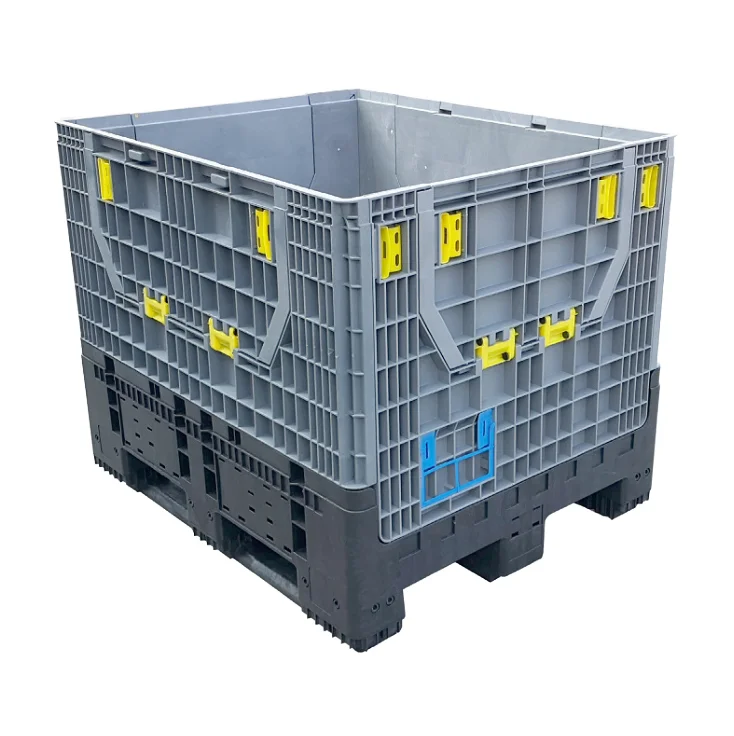 1200x1000x760mm Large size  Plastic Stackable agricultural fishery pickle container Container pallet box crate