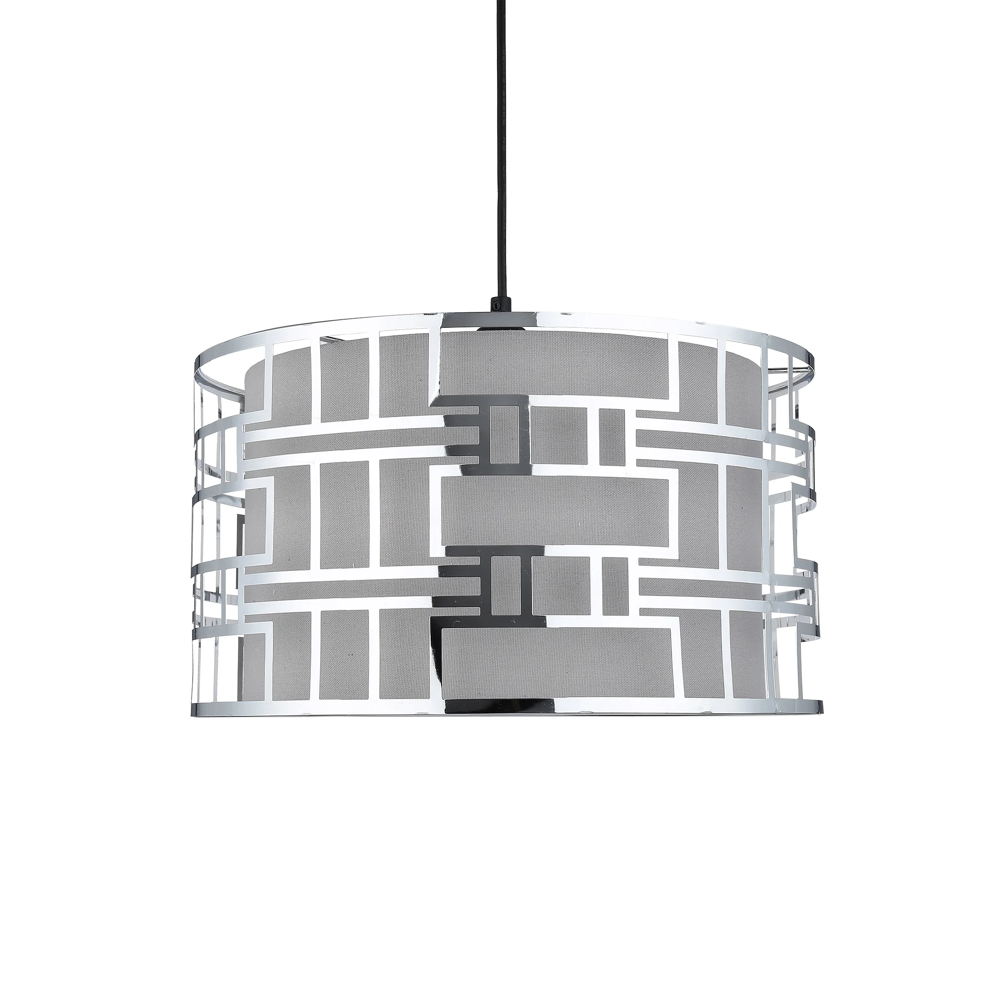 Irregular Metal Cutting Double Layer Metal Mesh Lamp Shade Iron Pendant Lamp