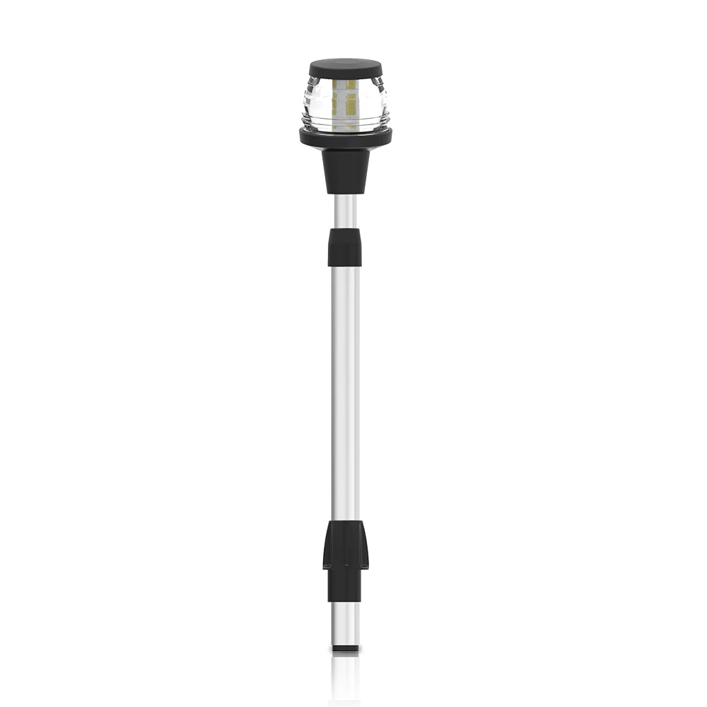 Telescopic Aluminum Pole LED Navigation Light White Visibility 2 Nautical Miles 360 All-Round Lamp Nautical Boat Accessories