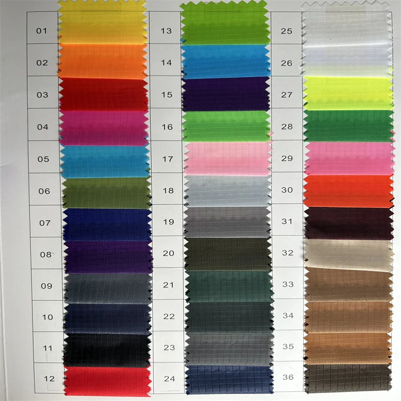 Eco-friendly Polyester Plaids PU Coated Ultralight Ripstop Kites Fabrics