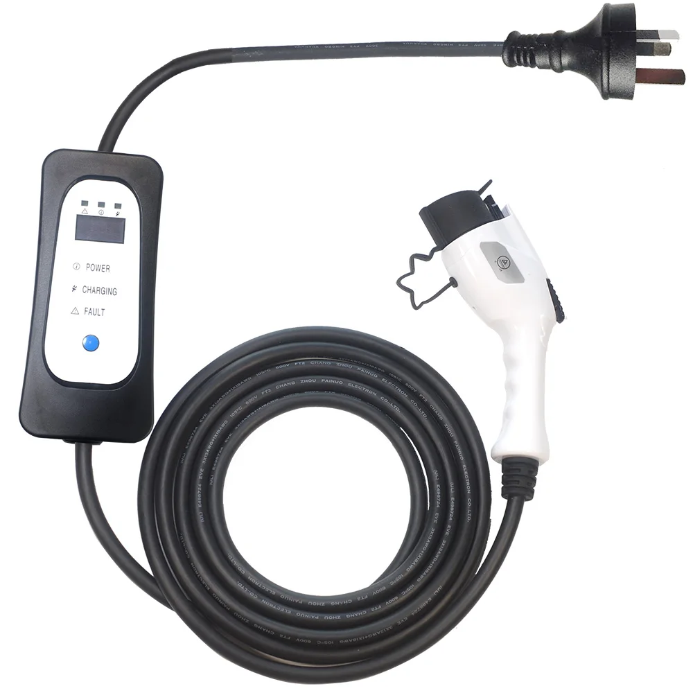 
16 А Регулируемый зарядный кабель Sae J1772 Уровень 2 Ev зарядное устройство с 5 м 