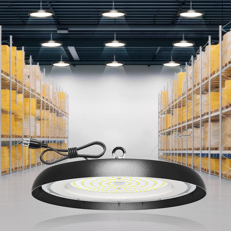 Manufacturer Highbay Lamp 100W 150W 200W Round UFO LED High Bay Lights for Supermarket Wholesale Market