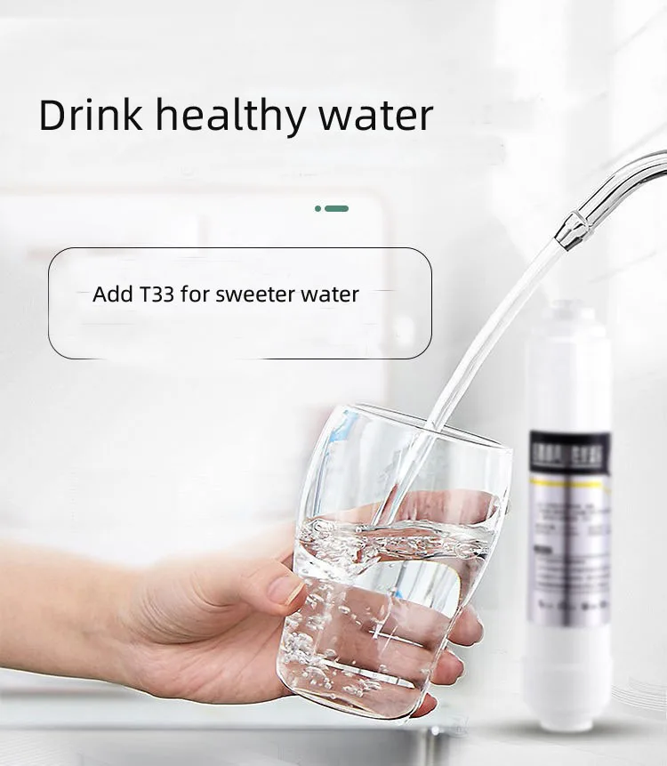 10 Inch 0.2 Micron Activated Carbon Block Sediment T33 Water purifiers Filter Cartridge
