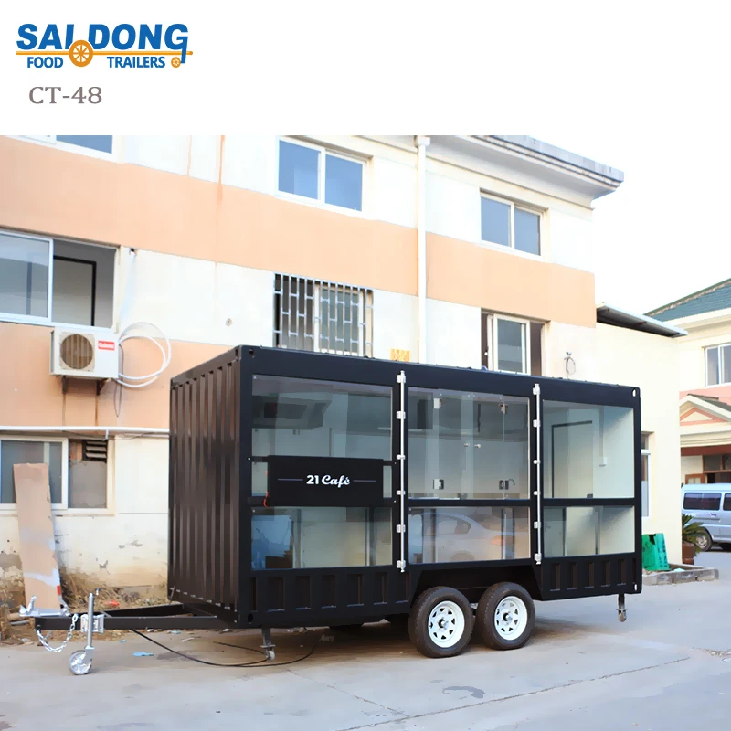 Mobile Kitchen Bus/Outdoor Food Trailer / Electric Coffee Cart