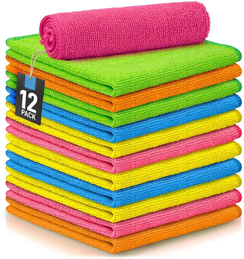 Wholesale Hot Sale Terry Housework Dishcloth Car Cleaning Cloth Rag Microfiber Kitchen Dish Towel