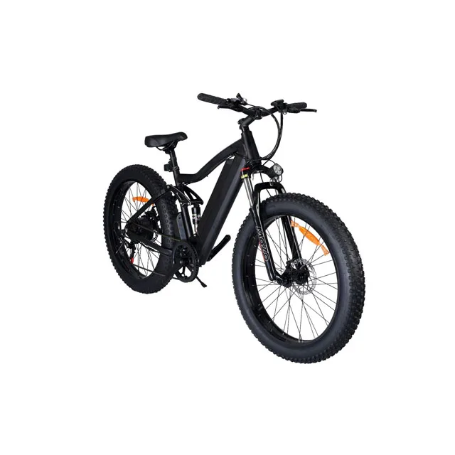 Ready for Shipment full suspension folding 26 *4.0 Fat Tire Electric Mountain Bike