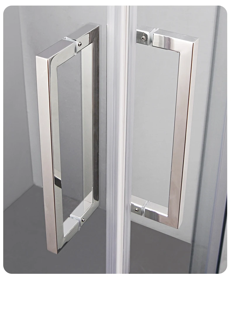 Fashion Hotel 8mm Glass Shower Doors Bathroom stainless steel Shower Enclosure