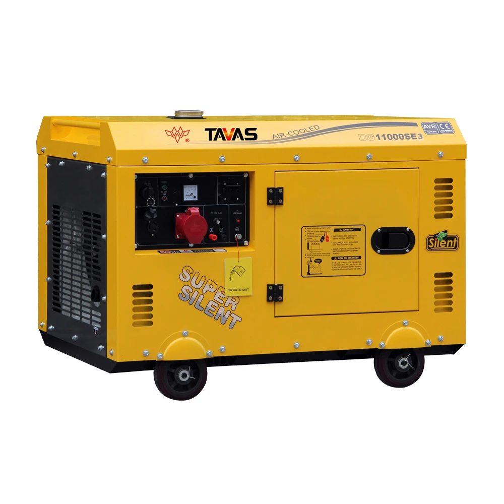 small 10kva silent diesel power generator with wheels