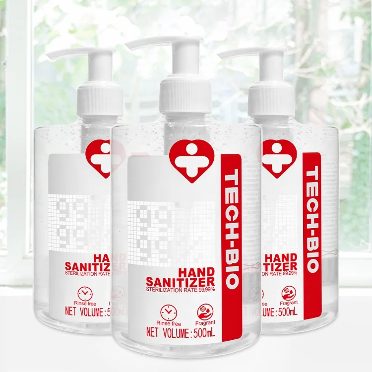 Professional 500ml 75% alcohol hand sanitizer antibacterial gel wash soap OEM manufacturer