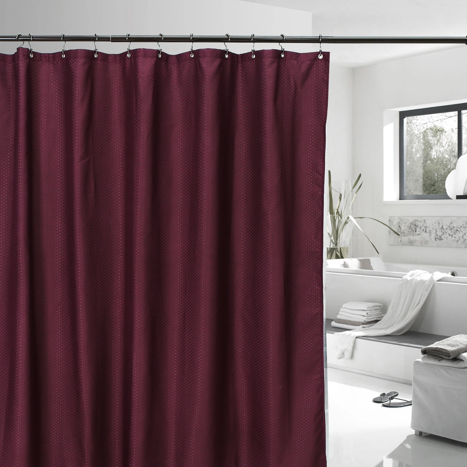 High Quality Decorative Metal Brushed Gold Shower Curtain Double Hooks For Bathroom Curtain