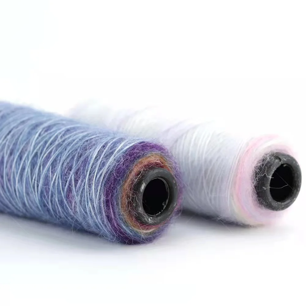 High Quality Fully Functional Lurex Circle Angora Mohair Yarn Air Dyed Jet Yarns Nozal Pakistan