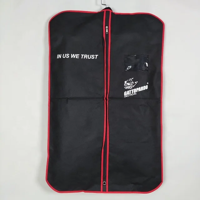 Travel Compostable Garment Bag Wedding Dresses Custom Garment Suit Bag With Zipper Cotton Plastic Garment Bag Wholesale