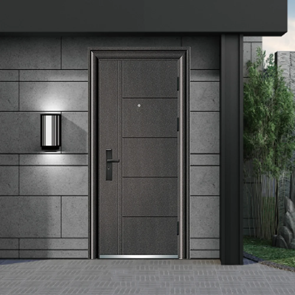 Turkey Hot Sale Multiple Styles Economic Cheap Price Security Entry Steel Doors Apartment with Smart