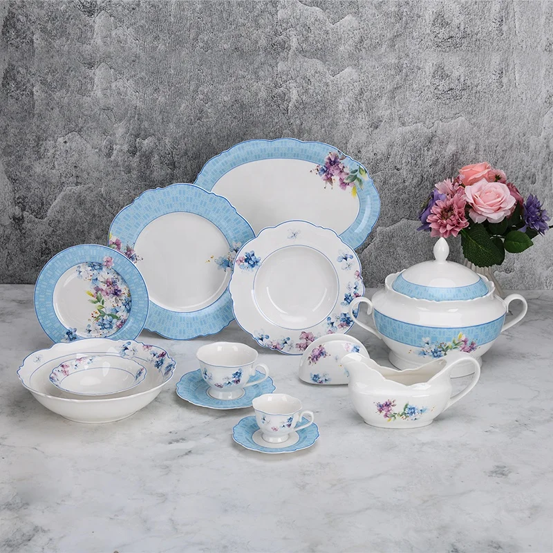  Керамическая тарелка Tureen из тонкого фарфора для риса и супа с