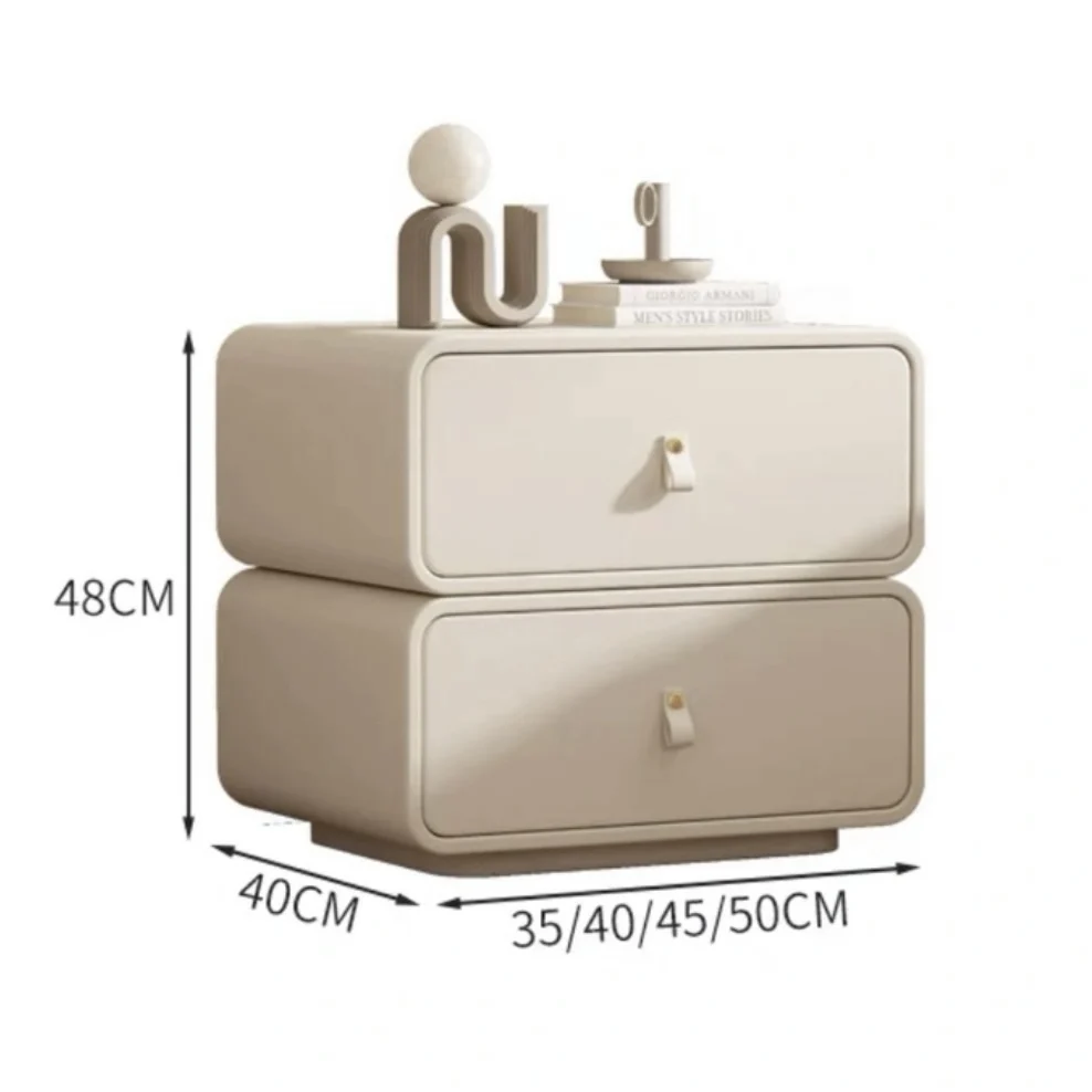 Firefly solid wooden bedside table modern simple bedroom household small apartment minimalist storage