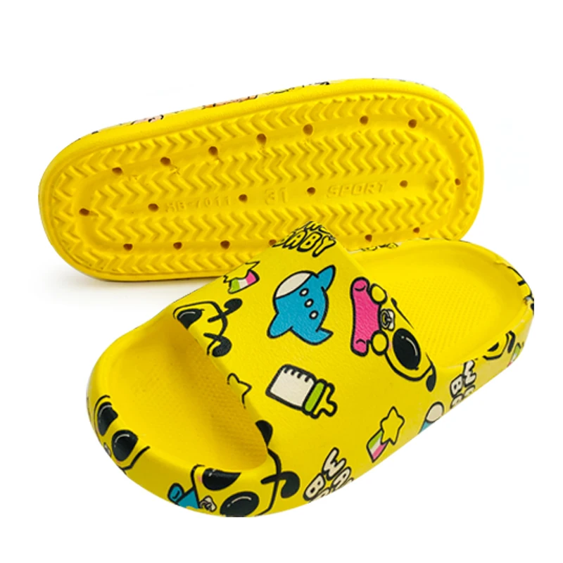 2021 Newest little baby boy best designer cartoon slides slippers for kids