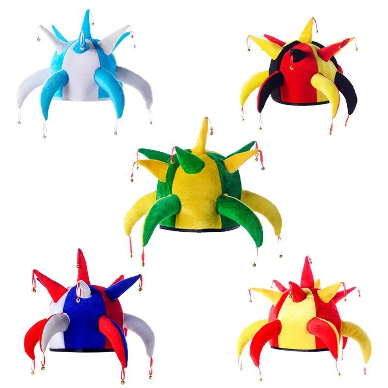 World Cup 2022 Products Head Wear Fans Soccer Crazy Horn Hat Football Fan Funny Hats