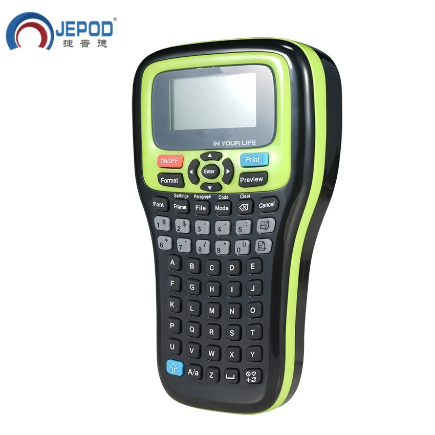 JEPOD handheld metal machine scale barcode label ribbon foil sticker printer with best price