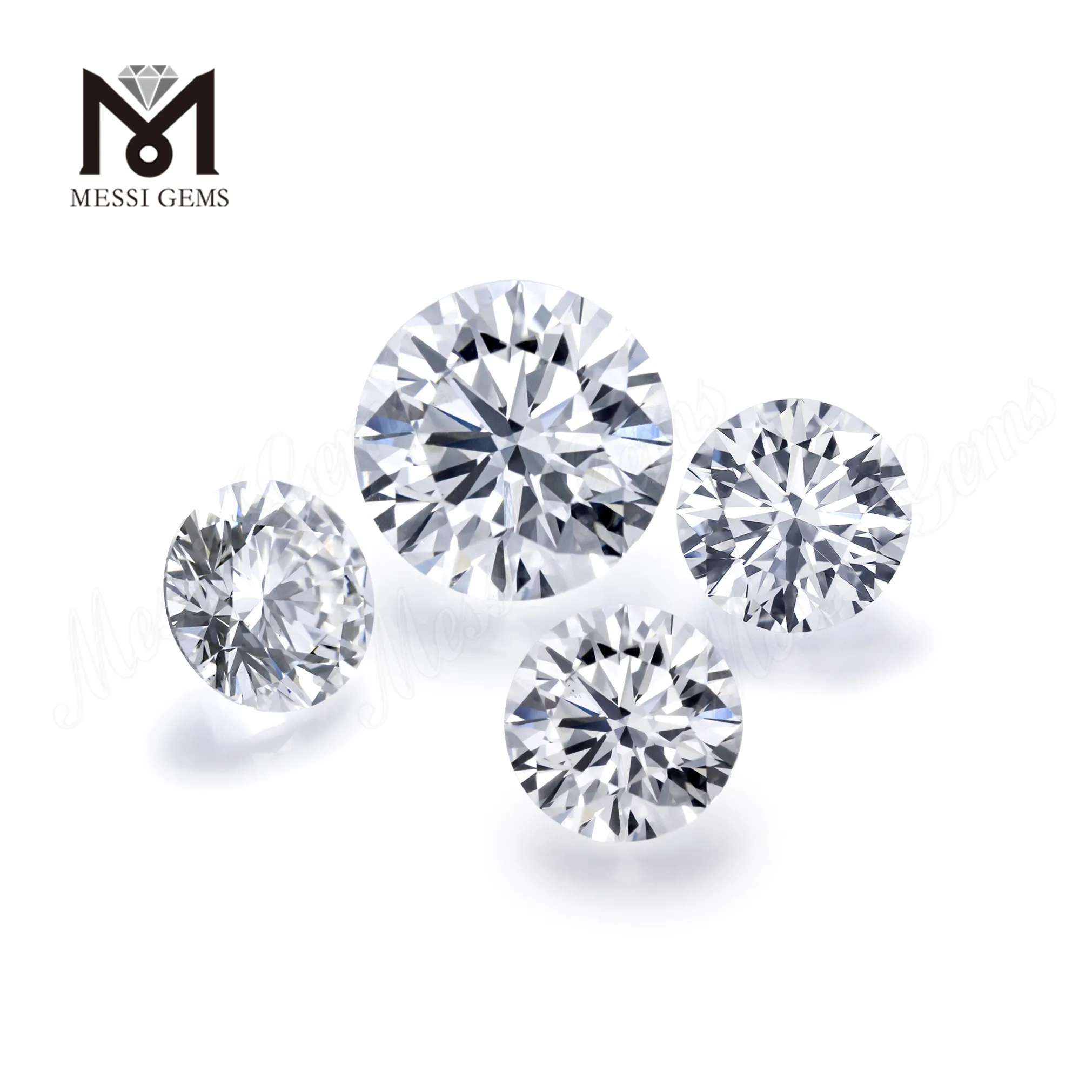 Messi Jewelry G Color VS - SI Synthetic White Diamond Price Per melee Carat CVD HPHT 0.7mm 0.8m 1.0mm Lab Grown Melee Diamond