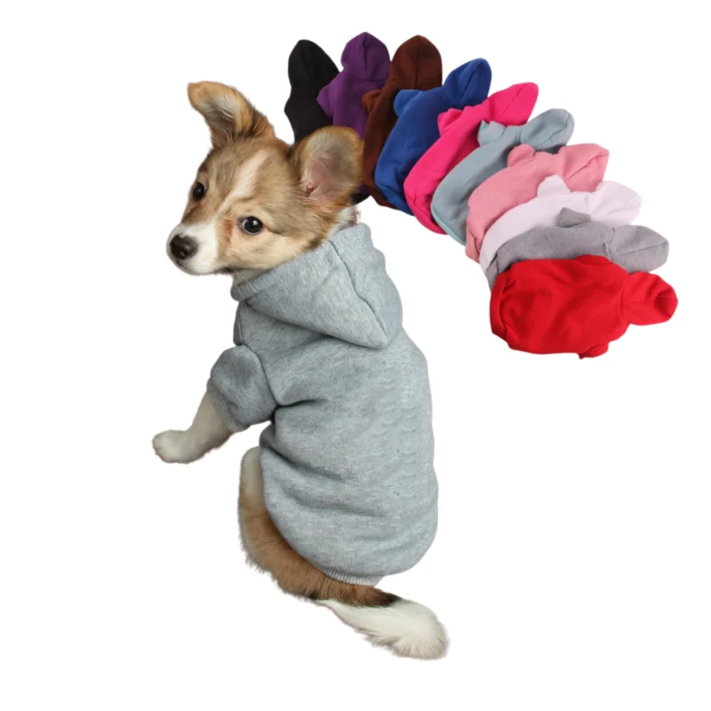 Outdoor Dog Coat Personalized Puppy Clothing Pet Clothes with Leash Hole for dog and cat Sweatshirt Pet Dog Hoodie