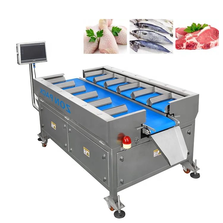 Meat/chicken/beef/shrimp scales multihead combination belt conveyor weigher manual
