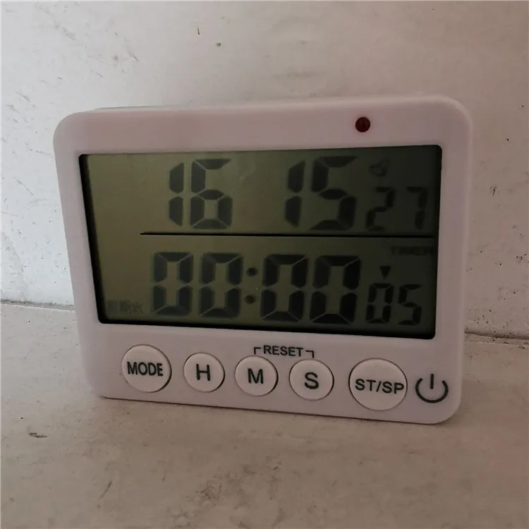 3 in 1 Multiple Functions Digital Count up & Down Vibration Timer with Weekday Clock Alarm