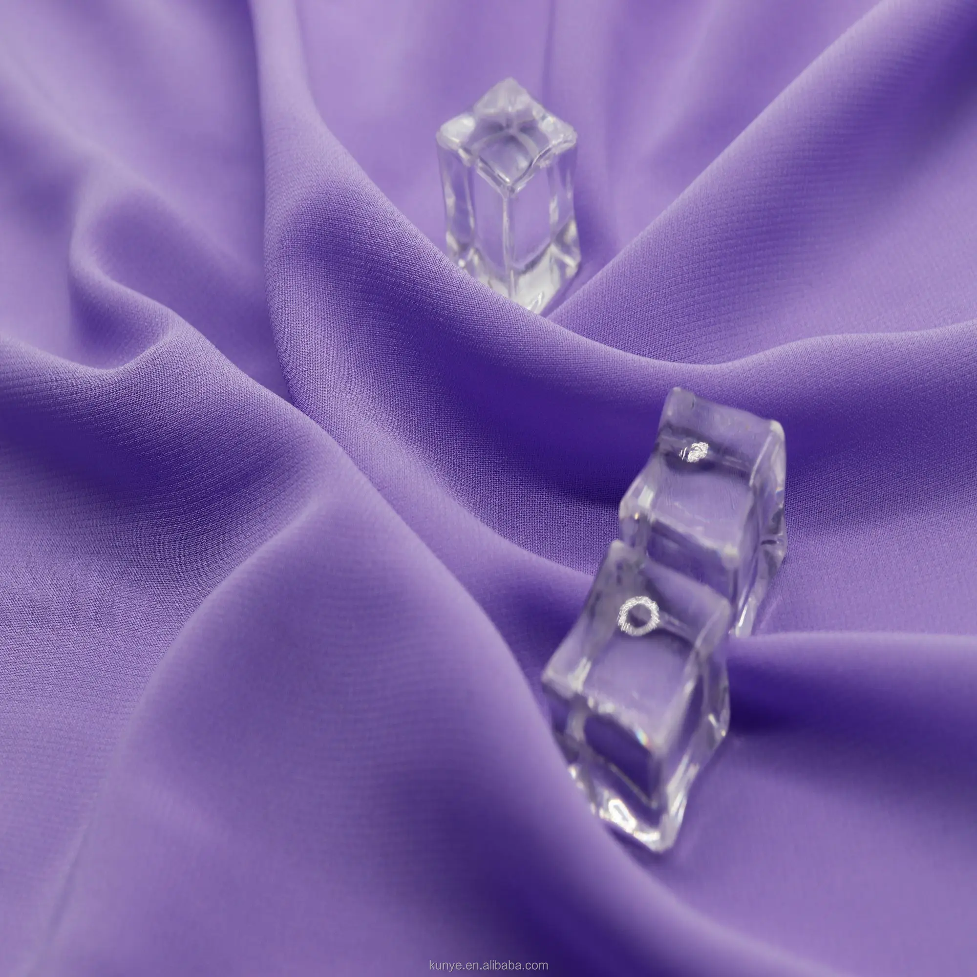 KUNYE sustainable summer dress NAIA fiber chiffon fabric acetate for blouse