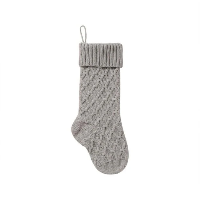 CFP G271 Blank Knit Stocking Stocked Cable Christmas Stocking