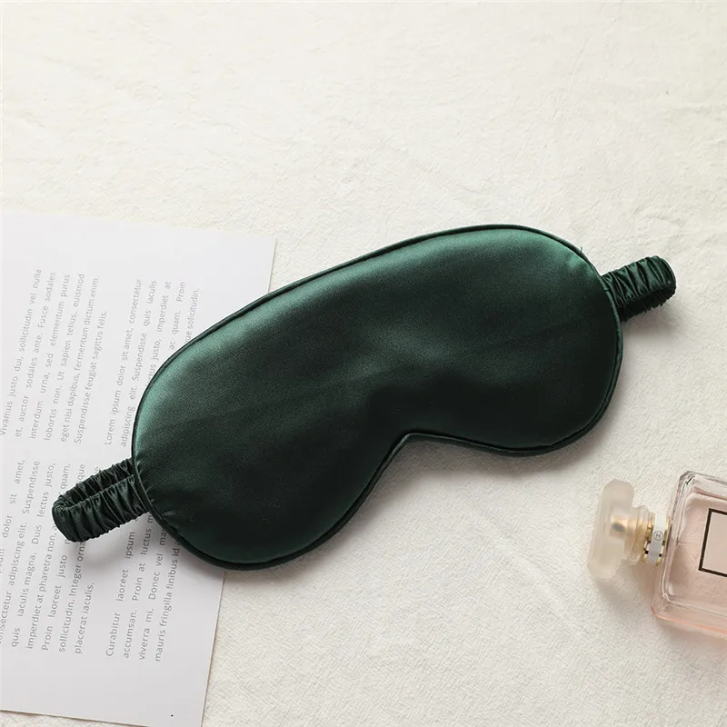 China factory customised logo wholesale super soft silk sleep eye mask sleeping eyemask
