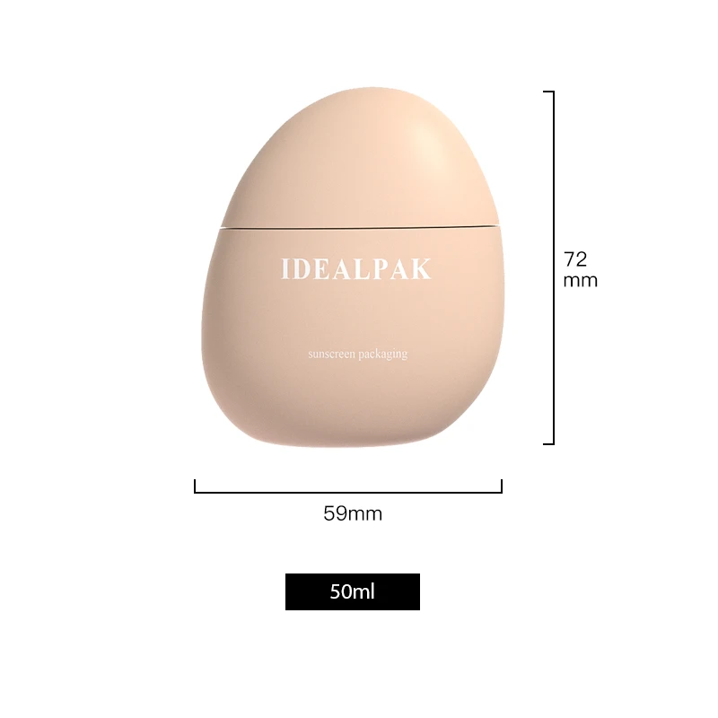 2024 Skin Care Packaging round sunscreen lotion cream tube 50 ml sunblock packaging plastic cosmetics tube