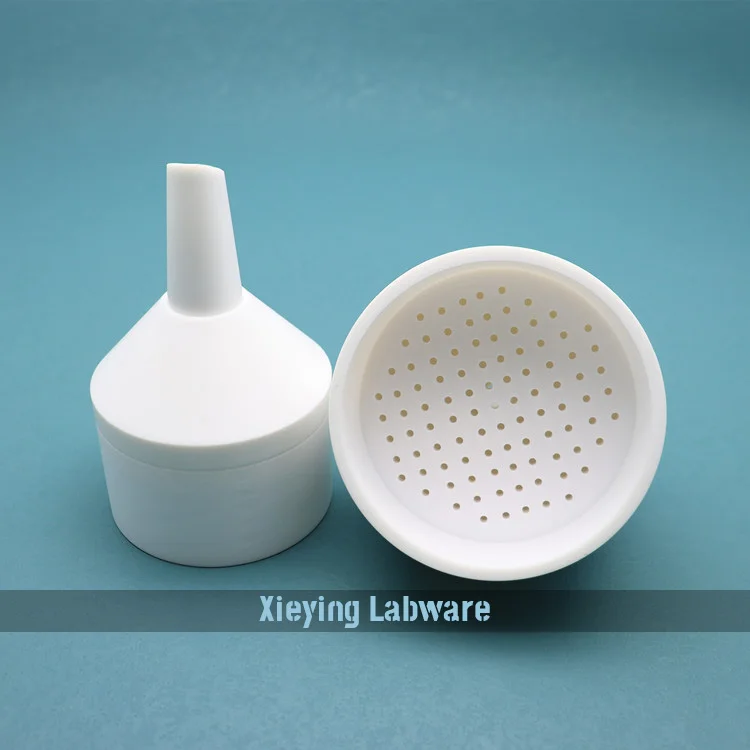 60mm 90mm 110mm Customized PTFE Anti-Corrosion Chemical Lab Buchner Funnel Busher Funnel Brinell Funnel