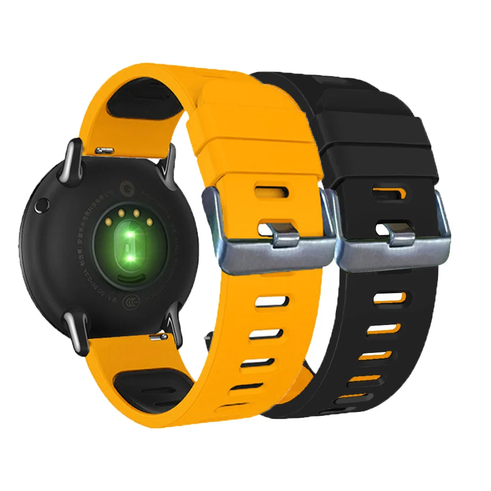 New Arrival Watch band strap For ZTE Quartz/MOTO360 46MM version men vulcanized rubber smart watch bands