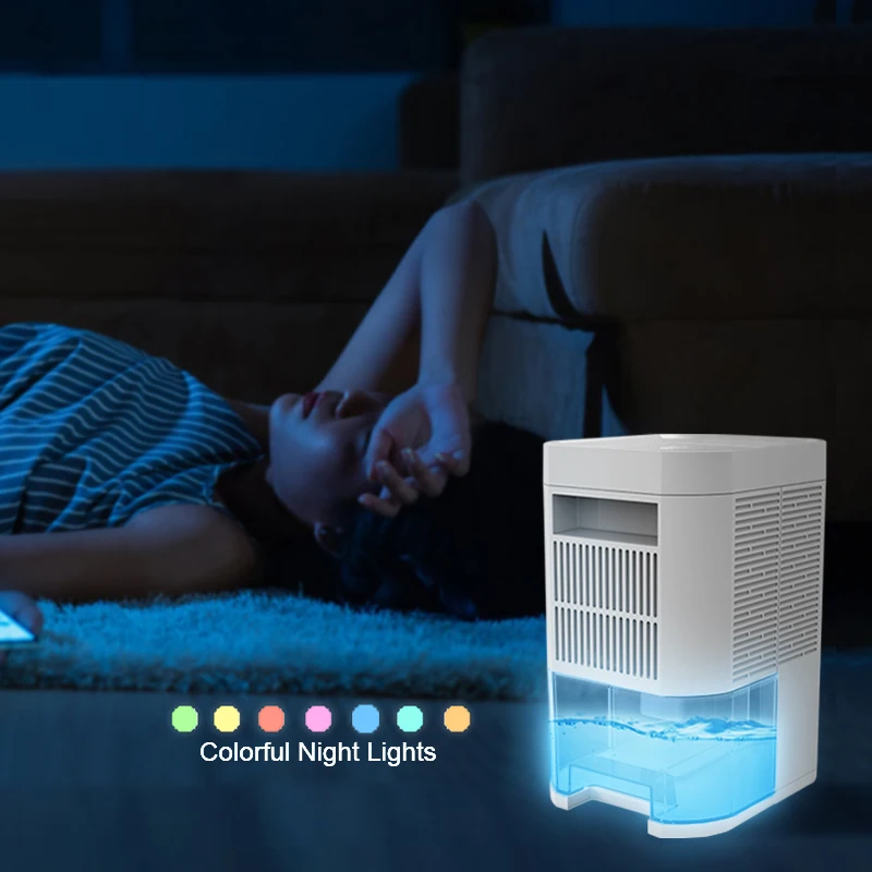 New Arrival Portable Timing Home Mini Air Dehumidifier With LED Lights Electrical Small Dehumidifiers luftentfeuchter