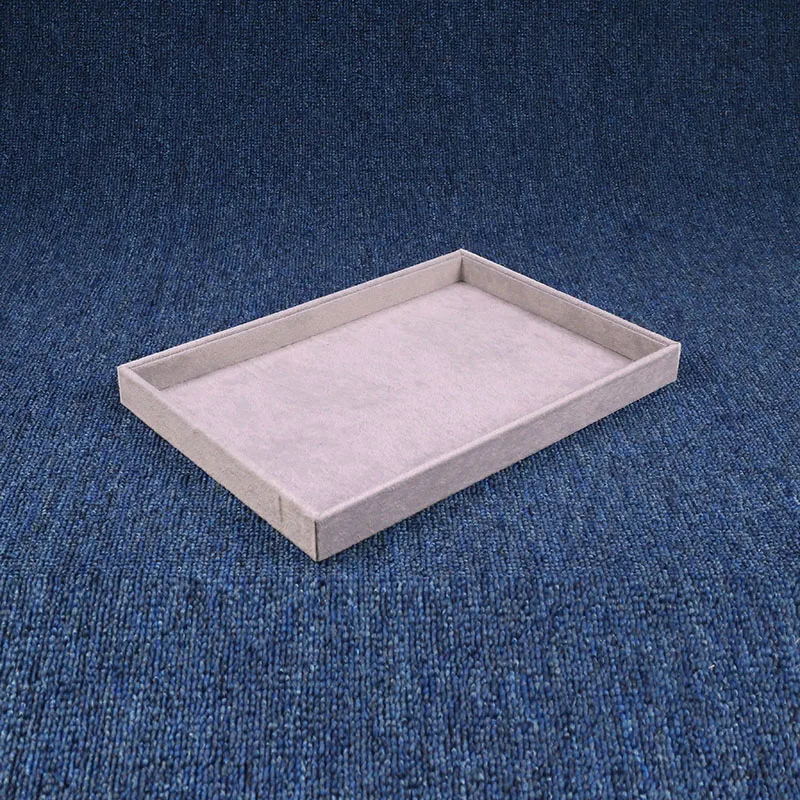New Arrival High Quality Accept Customize Logo Large Capacity Velvet Material Jewelry Display Tray