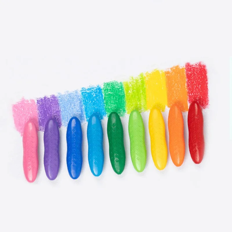 
kids stationery activity set watercolor effect peanut shape 24 color gel crayons set for toddlers, kids children coloring 