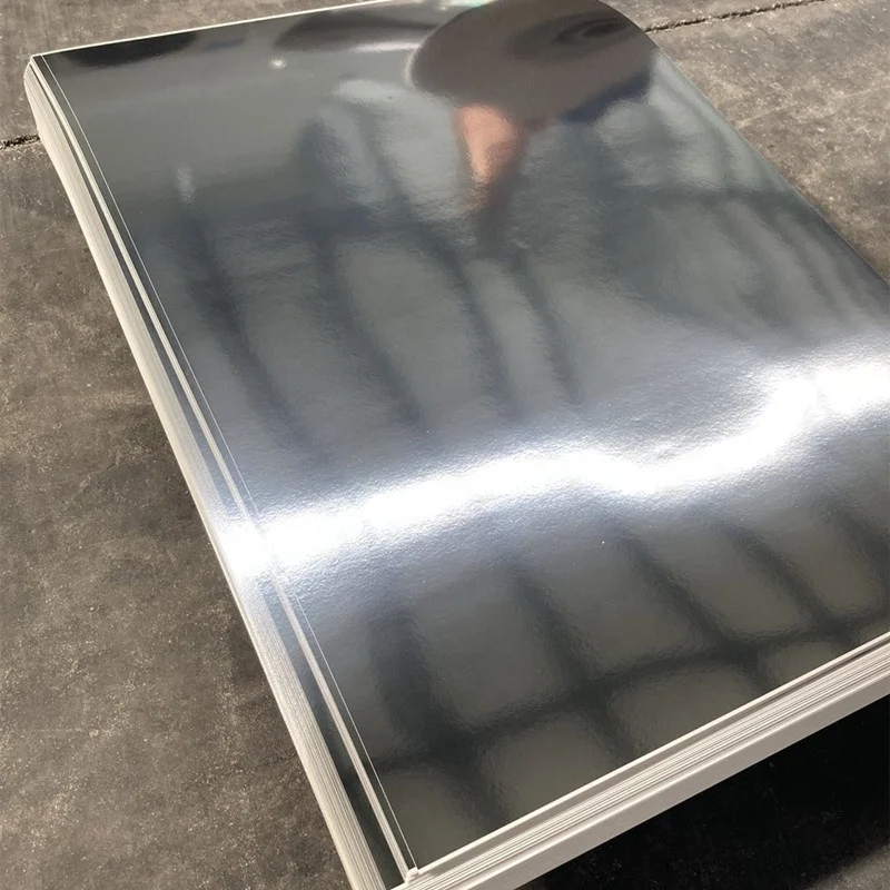 Wholesale  Metallic Paper  Metallized PET Duplex Board To Make  Cake Board Silver Wood Pulp Metallic Paper Sheet, One Sided