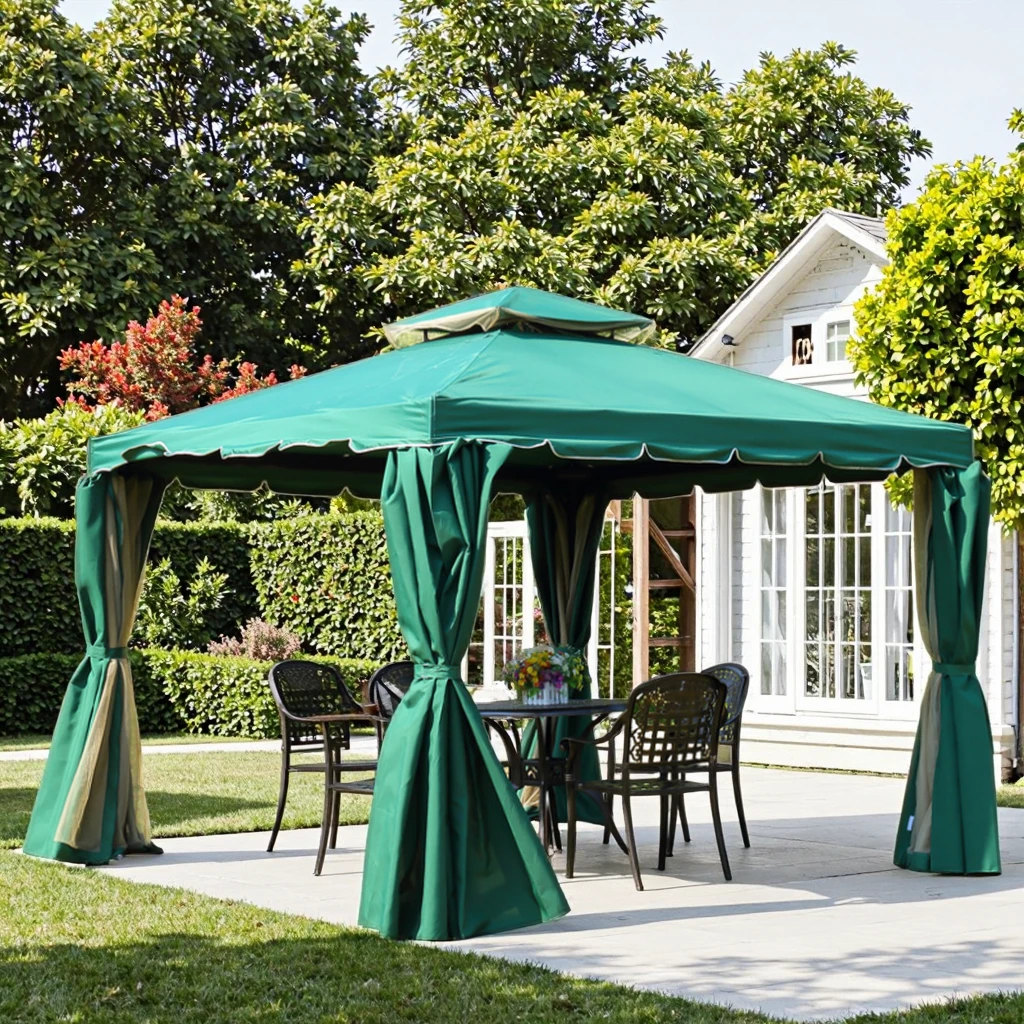 European Style Roman Tent Outdoor Beach Umbrella Commercial Sunshade Pavilion Surround Cloth Mall Sun Umbrella Stall Accessory